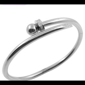 Silver stainless steel fashion nail Bracelet- The Deshae